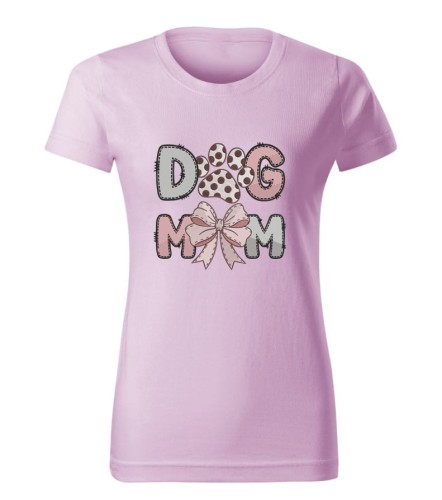 Dog Mom z kokardką - Polo/Bluza/Polar/T-shirt z haftem