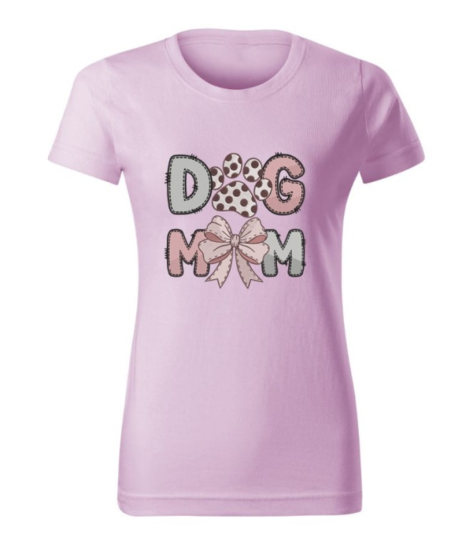 Dog Mom z kokardką - Polo/Bluza/Polar/T-shirt z haftem