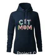 Cat Mom z kokardką - Polo/Bluza/Polar/T-shirt z haftem