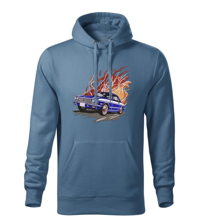 Classic 60s Lowrider on Fire