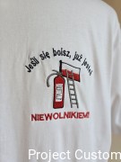 Jeśli się boisz... (mały haft) - T-shirt Męski L oraz 2XL