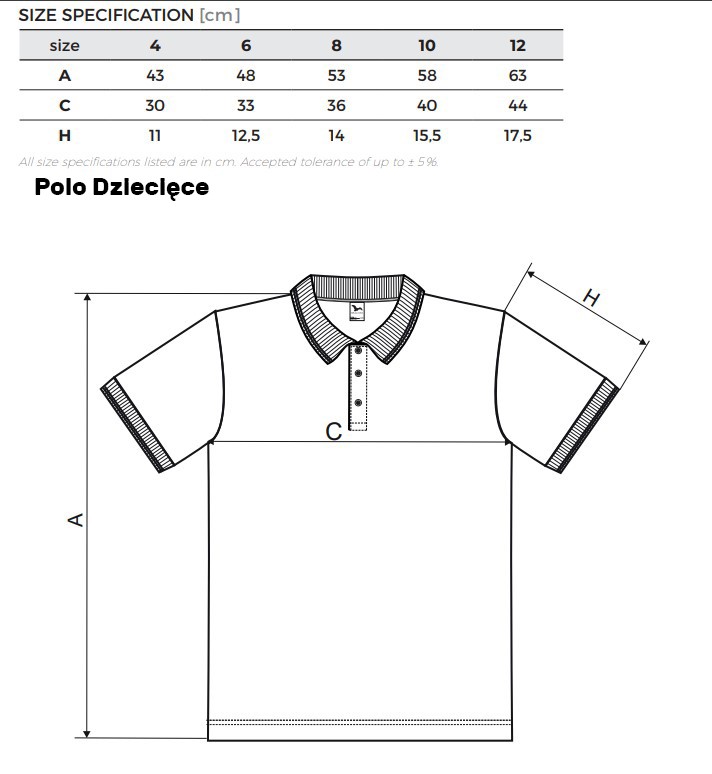 Polo Dziecięce - Wymiary